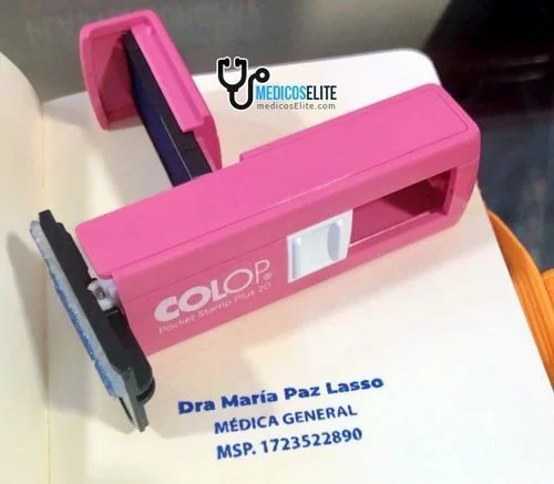 Sello colop rosado medicoselite